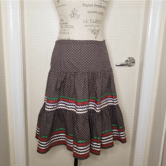 Polkadot Hearts Flirty Skirt - Picture 1 of 7